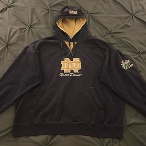 Mens Vintage “Notre Dame” College Hoodie